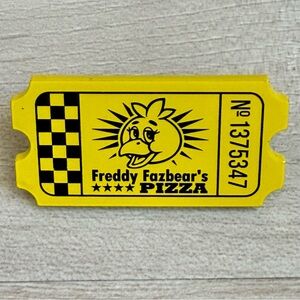 Five Nights At Freddy’s 🍕 Matte Metal Chica Prize Ticket Pin